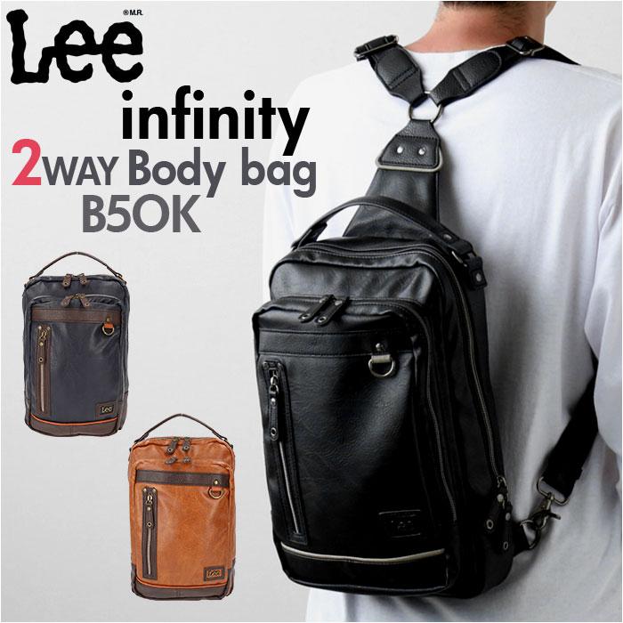 ☆ キャメル Lee infinity 2WAYボディバッグ 320-3101 ボディバッグ