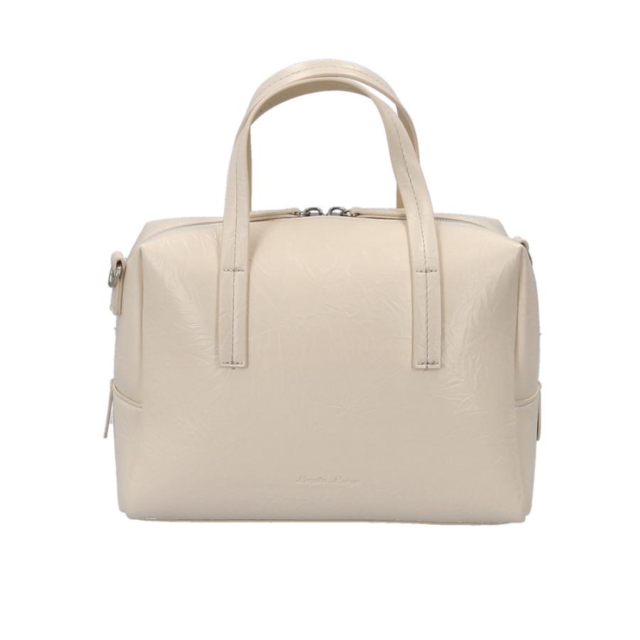 ☆ IV.アイボリー Legato Largo リンクルフェイクレザー 2WAYボストン  