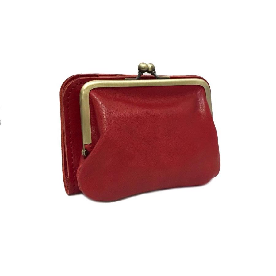 ☆ RED Lien リアン コルドがま口2つ折れウォレット 財布 二つ折り  