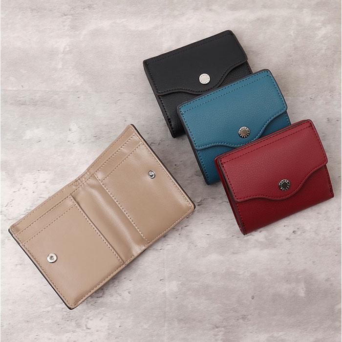 ☆ WIB.ワイン Legato Largo うすいサイフフラップ 2つ折り財布