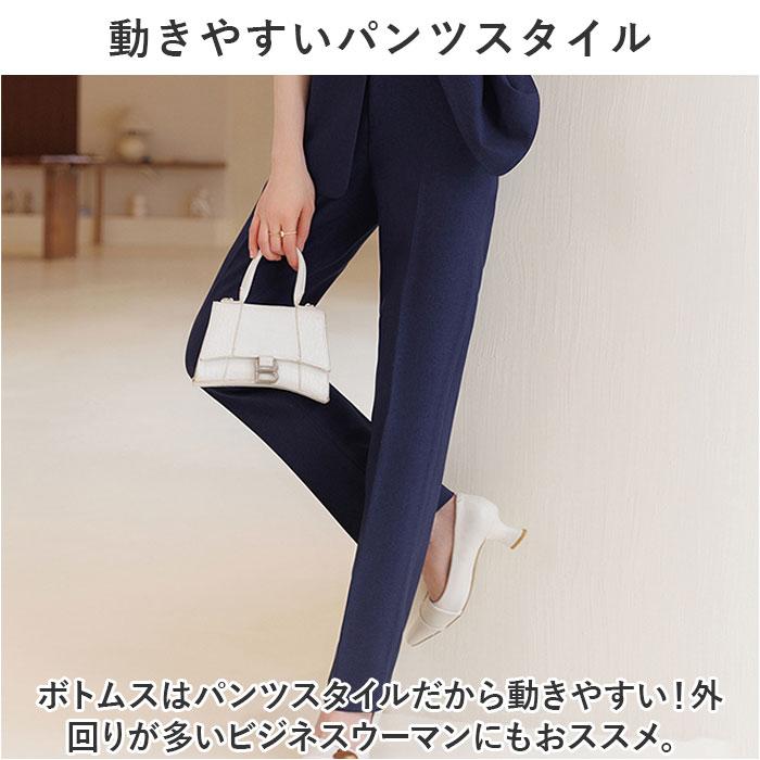 【美品】【L】23区 パンツスーツセットアップ レディース ☆ グレー XLサイズ ビジネススーツ レディース lybs11143 パンツ