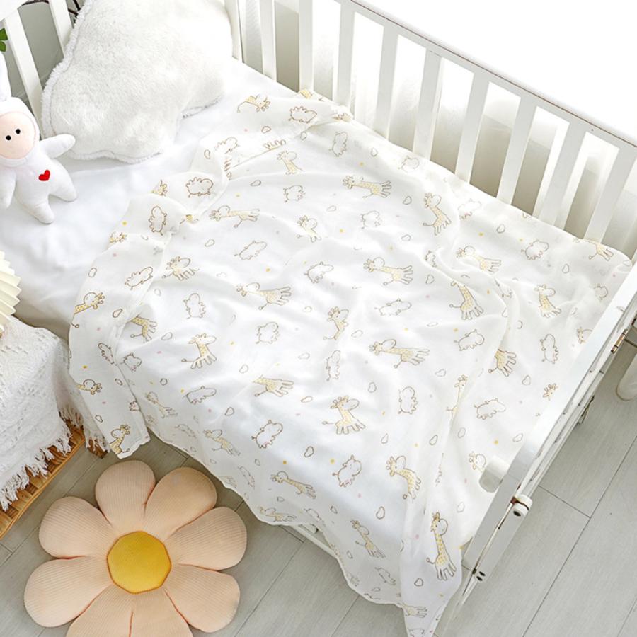 ☆ キリン ガーゼおくるみ lyca31 ガーゼ おくるみ 夏用 ひざ掛け