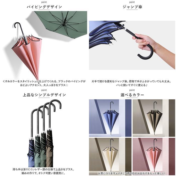 ☆ Bタイプ×ダークグリーン 長傘 8本骨 lyum115 雨傘 レディース