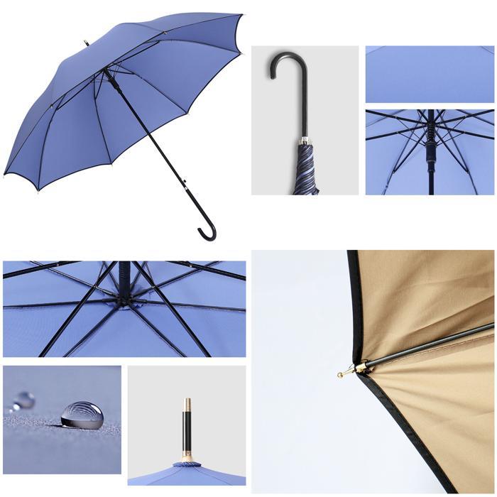 ☆ Bタイプ×ダークグリーン 長傘 8本骨 lyum115 雨傘 レディース