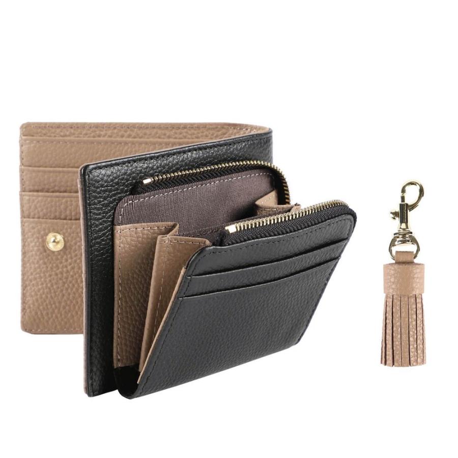 Dadora 【美品】タッセル付き二つ折り財布 ブラウン Dadora 【美品】タッセル付き二つ折り財布 ブラウン