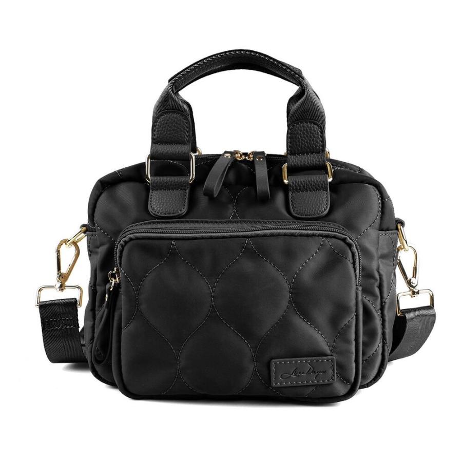 未使用級✨ラシット キルティングスリム2WAYトートバッグ ブラック ☆ ブラック LIZDAYS キルティングナイロン2WAYボストンバッグ ミニ