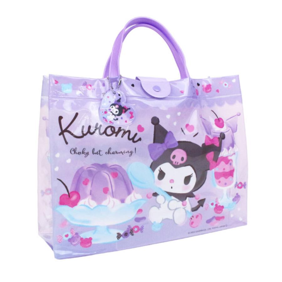 ☆ クロミ ☆ マチあり プールバッグ Lサイズ プールバッグ キッズ 大きめ ビーチバッグ L ビニールバッグ プールバック ビーチバック | 
