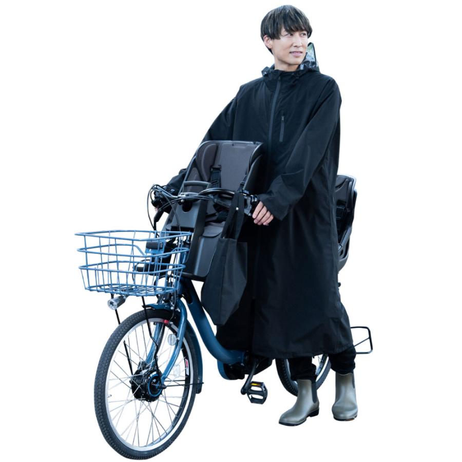 ☆ ブラック Actual PRODUCTSメンズサイクルレインコート レインコート 