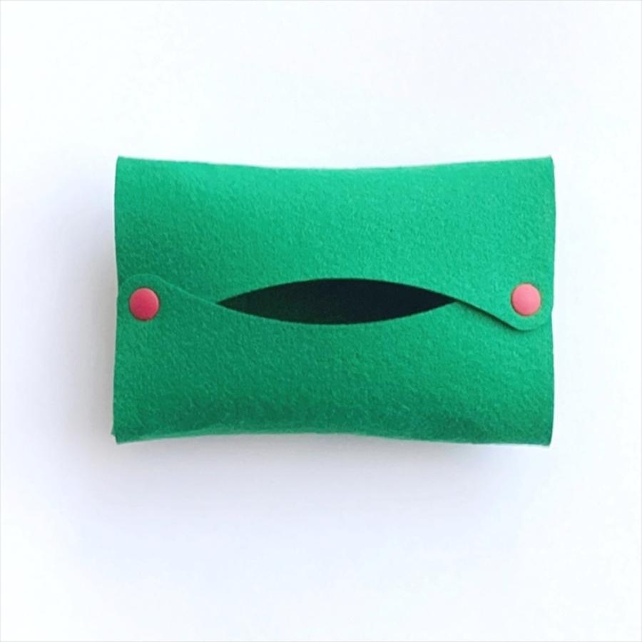☆ ダークグリーン ポケットティッシュケース2 ポケットティッシュ