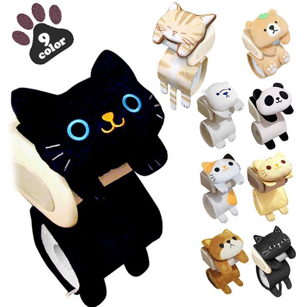 ☆ ねこのミミッツ トイレットペーパーホルダーカバー トイレ ペーパー