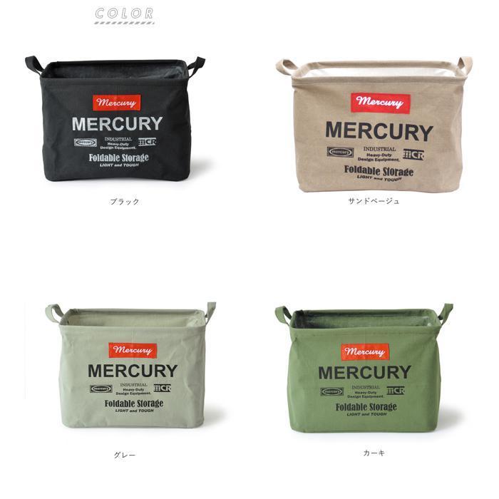 ☆ ブラック マーキュリー 雑貨 通販 収納ボックス 布 キャンバス おしゃれ キャンバスバケツ 四角 角型 MERCURY レクタングルボックス M｜lucky13｜11