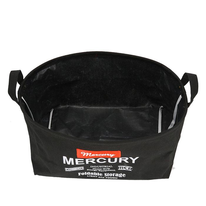 ☆ ブラック マーキュリー キャンバスバケツ 通販 収納ボックス 布 キャンバス 折りたたみ おしゃれ 雑貨 バケツ MERCURY オーバルバケツ｜lucky13｜06