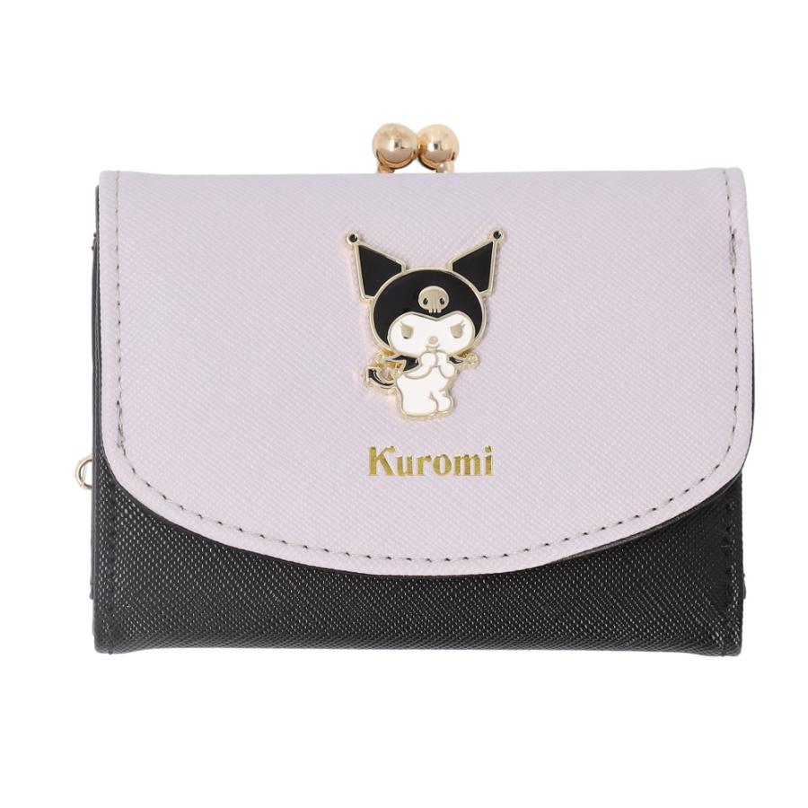 ☆ クロミ キャラクター ミニ口金財布 財布 サンリオ 三つ折り 三