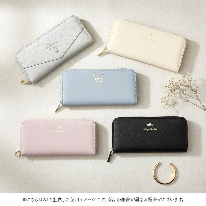 ☆ レターネコBK レディース長財布 長財布 レディース ラウンド