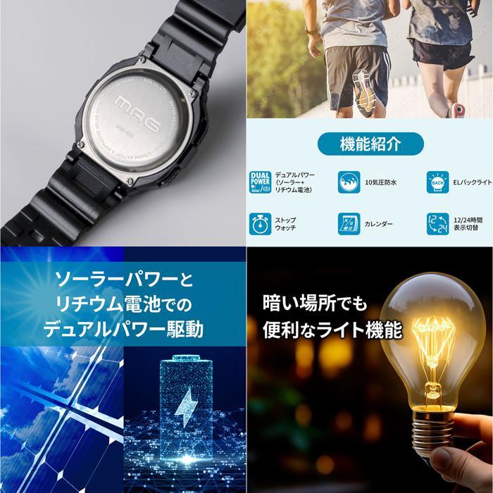 UNDERCOVER × WIRED ソーラー腕時計/デジタル/ラバー/ブラック Champion ソーラーパワー ブラック1 – Q&Q SmileSolar ONLINE STORE