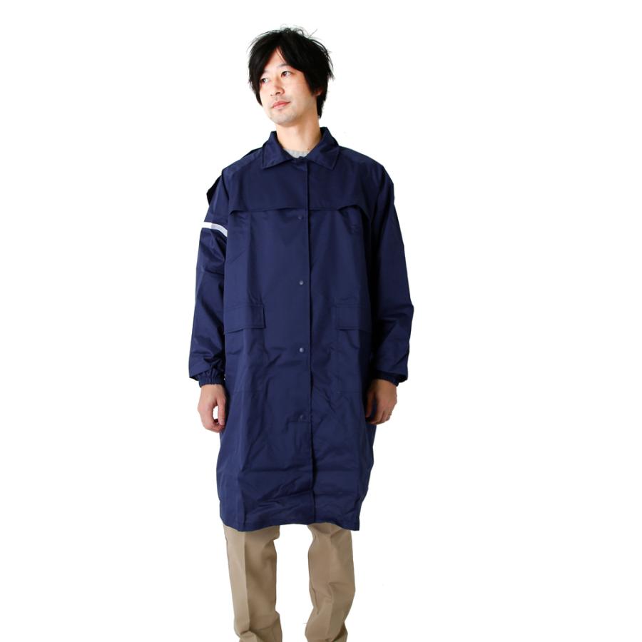 ☆ネイビー☆着丈105cm レインコート メンズ レディース カッパ 無地 シンプル 通学 大きめ 小学生 高学年 大きいサイズ 登下校