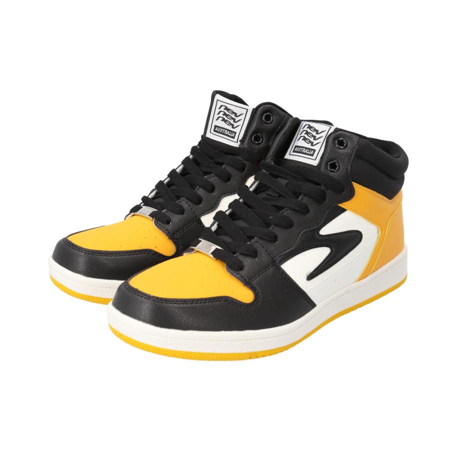 ☆ BLACK/YELLOW 26cm nev surf ハイカットスニーカー 686 786