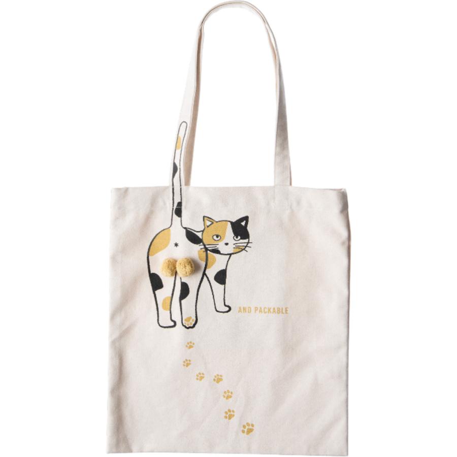 ☆ カリコ AND PACKABLE ニャンタマトートバッグ トートバッグ 大きめ