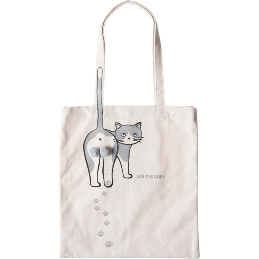 ☆ ハチワレ AND PACKABLE ニャンタマトートバッグ トートバッグ