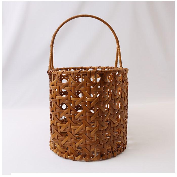 ☆ ブラウン ☆ UTILE Octa ユティルオクタ オーバルワンハンドルバスケット ユティルオクタ バスケット カゴ UTILE Octa | ブランド登録なし | 05