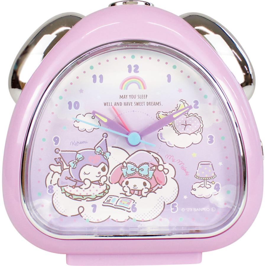 ☆ おやすみマイメロディ/クロミ ☆ おむすびクロック 目覚まし時計 おしゃれ 子供 時計 かわいい クロック 女の子 男の子 子ども