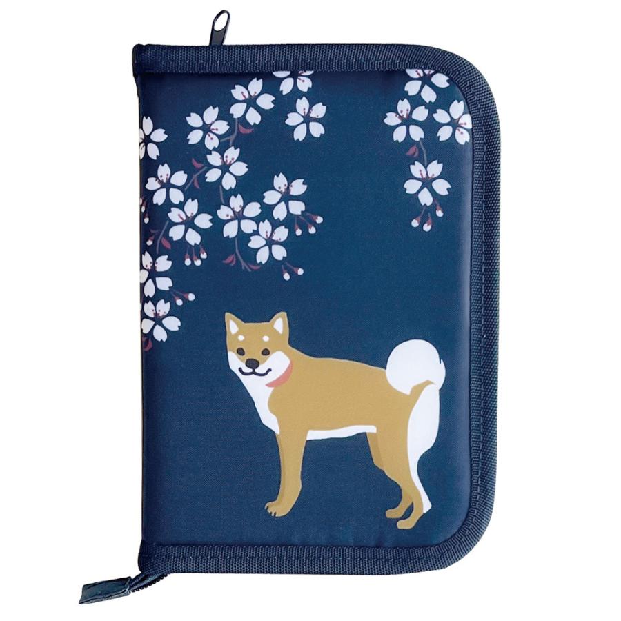 かわいい♡柴犬ちゃん　通帳ケース ☆ 柴犬・桜 おくすり手帳ケース 診察券 お薬手帳ケース 母子手帳