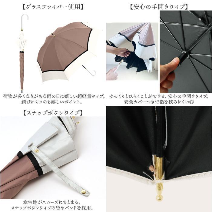 ☆ ブラック Parasol UV 晴雨兼用 傘 55cm parasol 長傘 レディース
