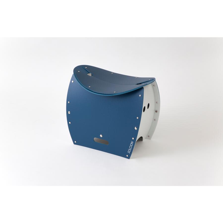 ☆ ネイビー PATATTO 350 PLUS 折りたたみイス 簡易トイレ