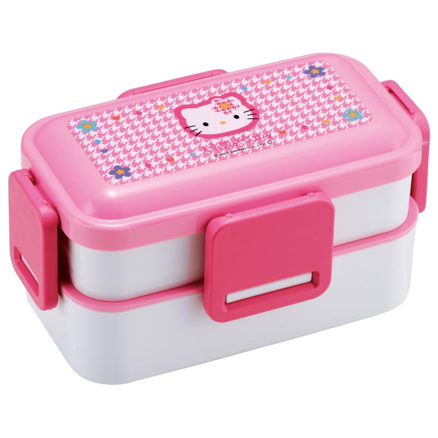新品未使用　レトロ　ハローキティ 弁当箱 2個セット ☆ ハローキティ/カオハナ キャラクター 抗菌2段ふわっと弁当箱