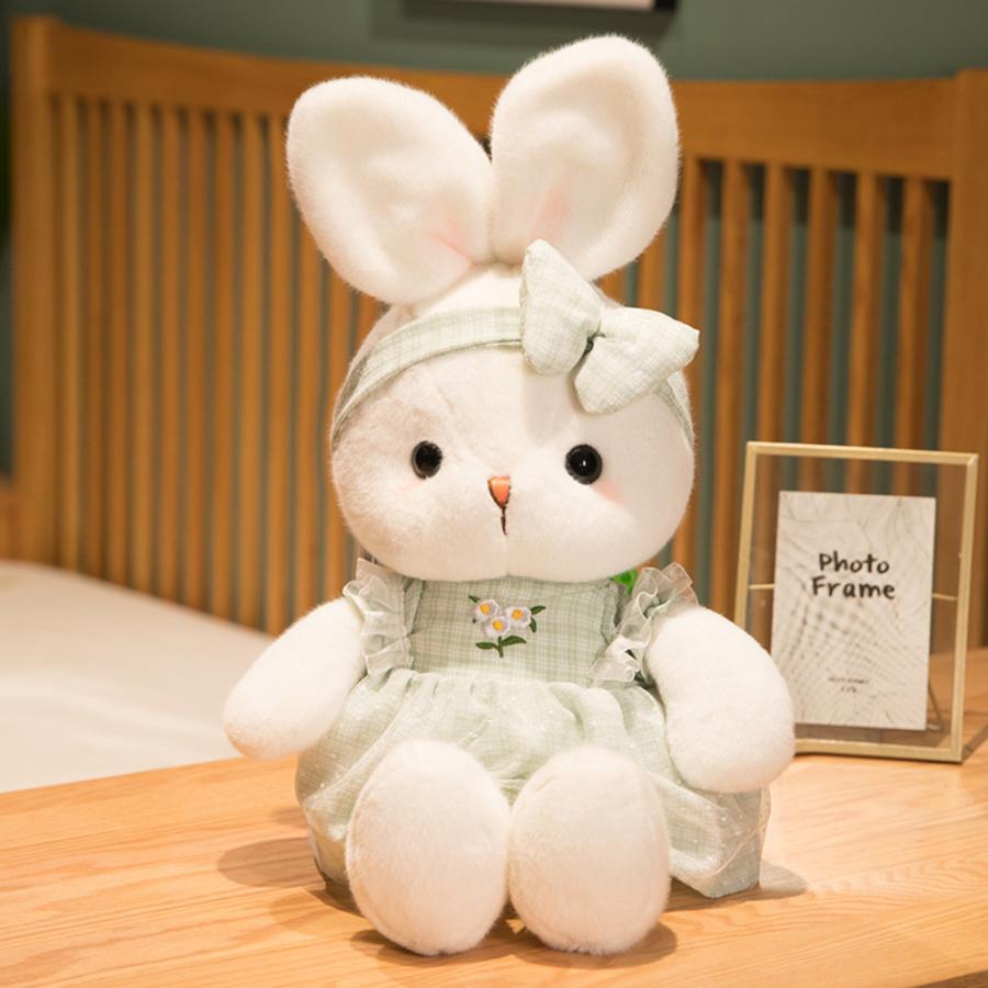 ☆ グリーン ウサギ ぬいぐるみ 40cm pk12315 うさぎぬいぐるみ