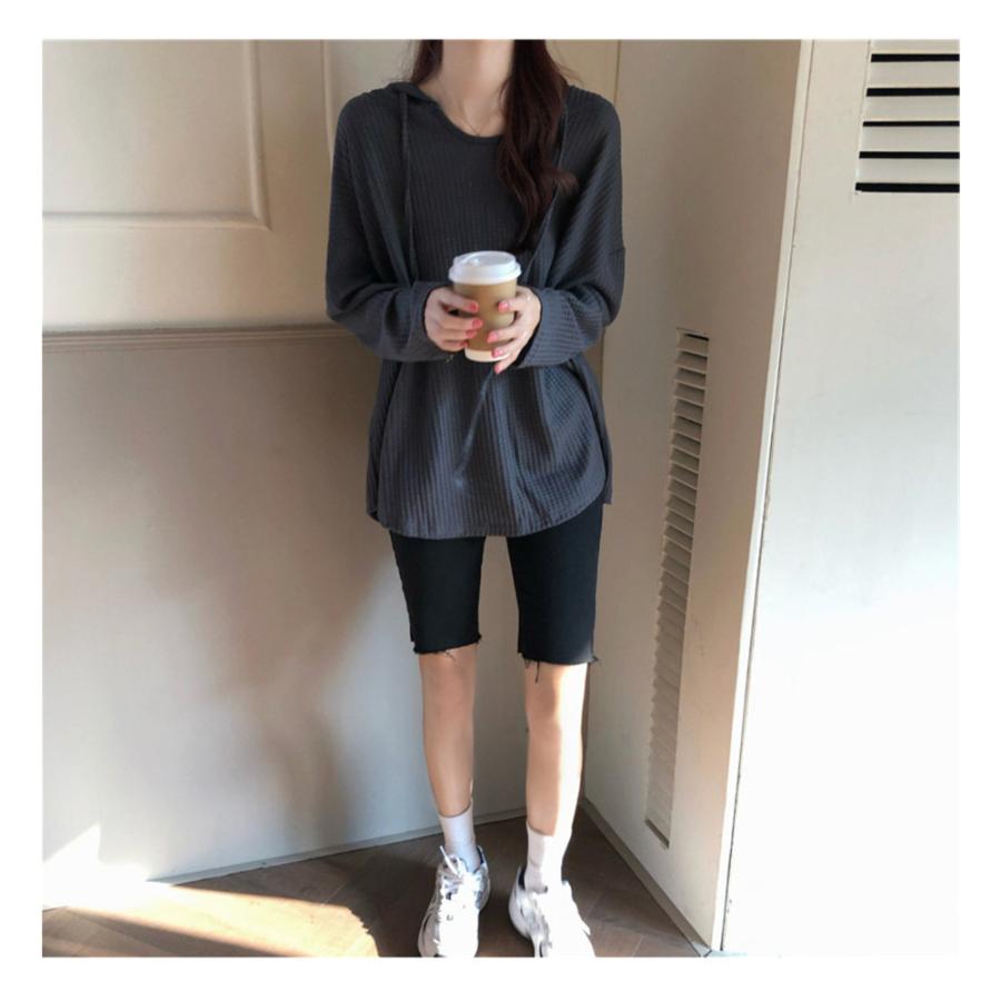 ☆ダークグレー☆XL☆レディース トップス pk255 トップス レディース パーカー プルオーバー ニットパーカー 長袖 フード付き