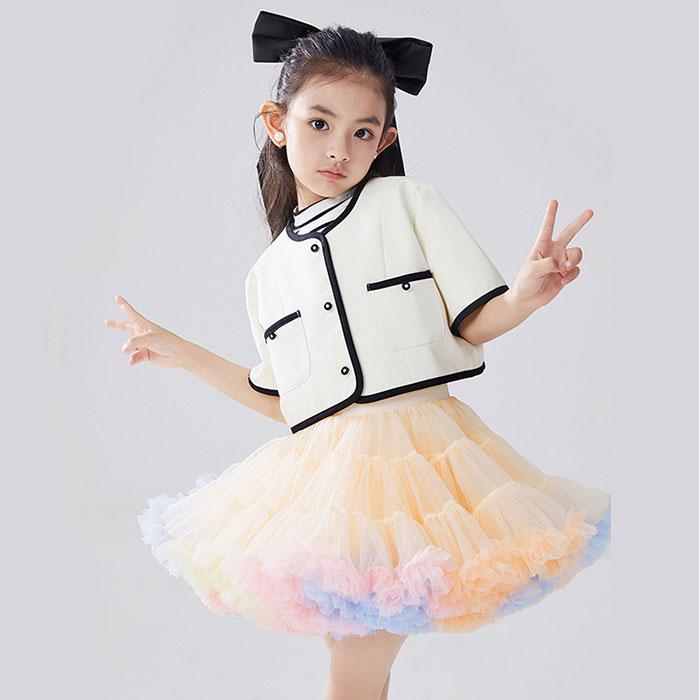 ☆ オレンジ×ピンク L チュチュスカート スカート 女の子 ☆ オレンジ×ピンク L チュチュスカート スカート 女の子