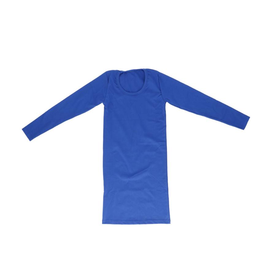 ☆ブルー☆トップス レディース pmy1019 長袖 Tシャツ レディース カットソー ロング丈 ロング Uネック チュニック タイト ぴったり