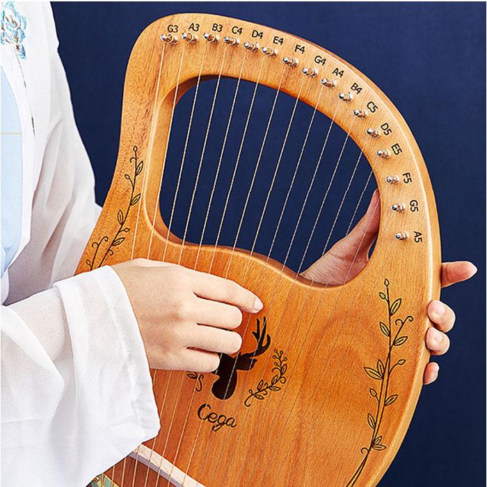 ☆ 16キー×C ライアー ハープ 16弦 19弦 楽器 ライアーハープ