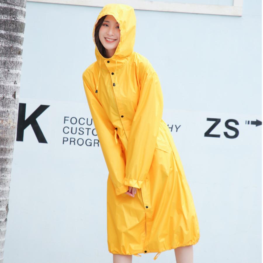☆ イエロー XLサイズ レインコート おしゃれ pmyraincoat002 