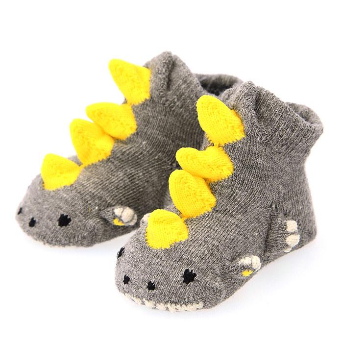 ☆ パンダ/クロ ☆ POMPKINS ポップアップ ベビーソックス ベビー 靴下 ソックス 恐竜 サメ シマリス POMPKINS ポプキンズ 動物 アニマル | ブランド登録なし | 05