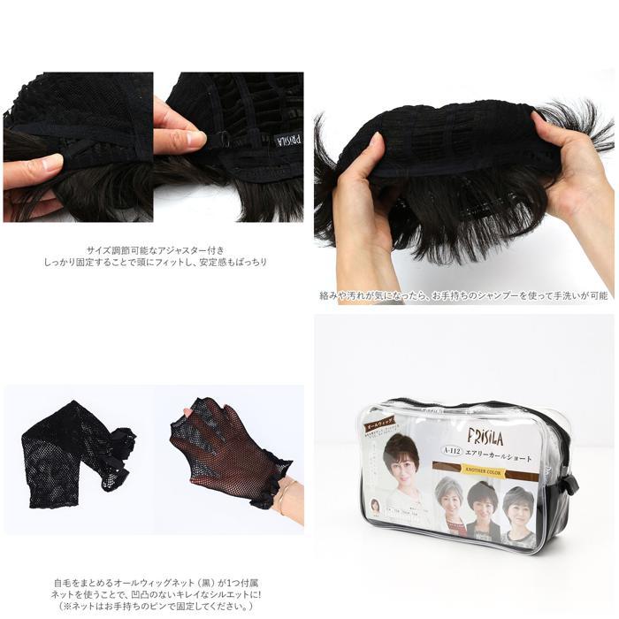 ☆ TGH.耐熱グレーヘア プリシラ ウィッグ フルウィッグ 通販 ショート 自然 ボブ 黒髪 大人 コスプレ かつら 着物 可愛い おしゃれ ブラの画像