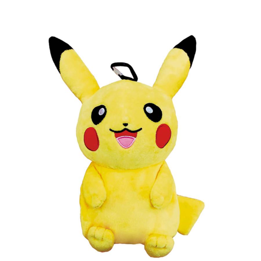 ☆ ピカチュウ キャラクター カラビナ付き ぬいぐるみポーチ