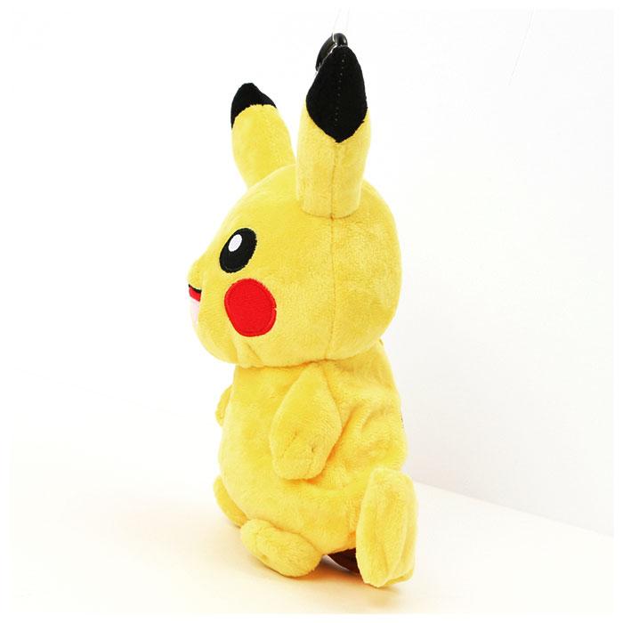 ☆ ピカチュウ キャラクター カラビナ付き ぬいぐるみポーチ