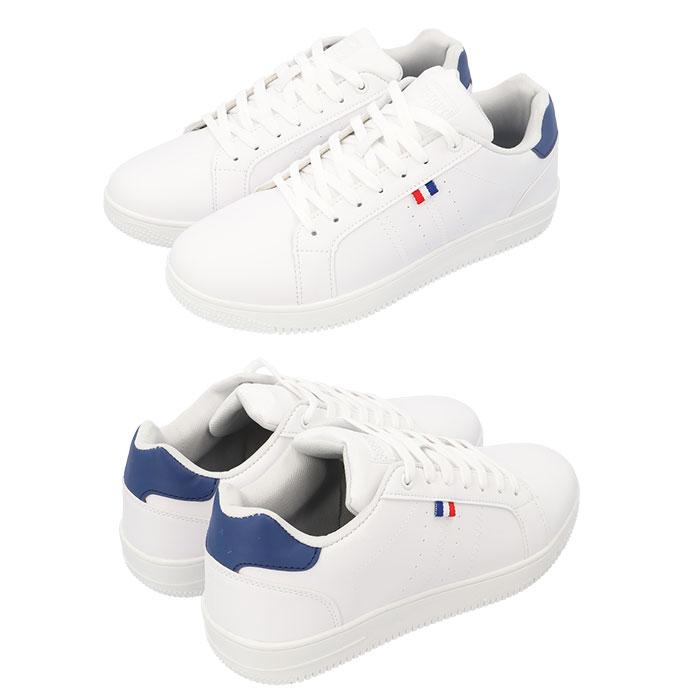 ☆ WHITE 27cm PERSONS メンズスニーカー スニーカー メンズ 白黒 軽量 