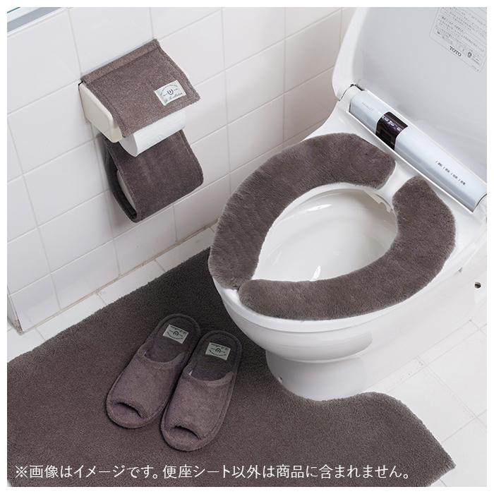 ☆ グレー トイレ 便座シート 通販 トイレカバー シートカバー 便座マット ベンザシート 消臭 ふわふわ ふかふか 置くだけ しっかり吸着｜lucky13｜07