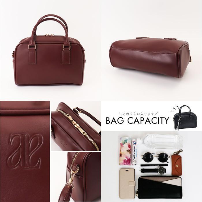 ☆ BROWN ブリジット2WAYボストン ショルダーバッグ 2way 肩掛け ミニ