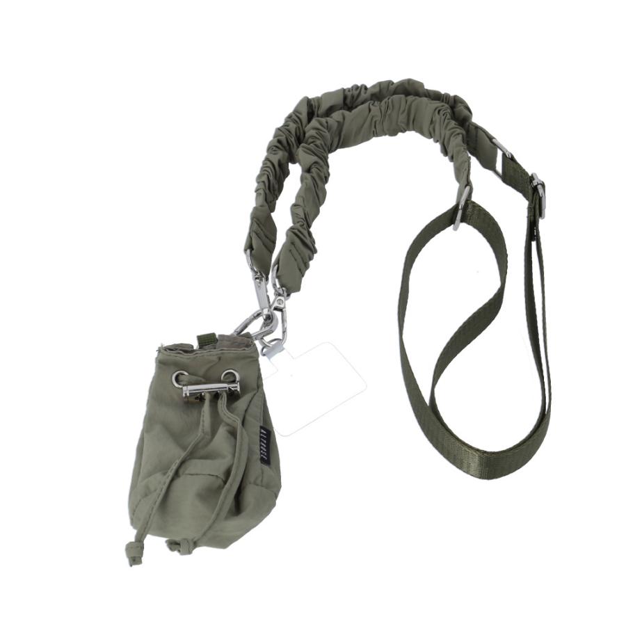 ☆ カーキ ALTROSE 巾着ポーチ付くしゅくしゅストラップ アルトローズ