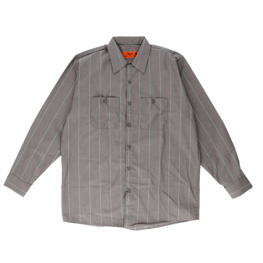 ☆Charcoal/Red/White☆サイズS☆RED KAP レッドキャップ LONG SLEEVE WORKSHIRT red kap ワークシャツ レッドキャップ SP14 メンズ