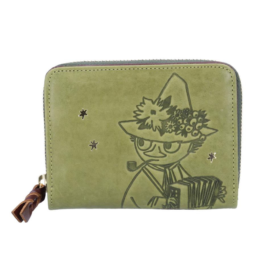 ☆ スナフキン/グリーン MOOMIN ムーミン 二つ折り財布 折り財布