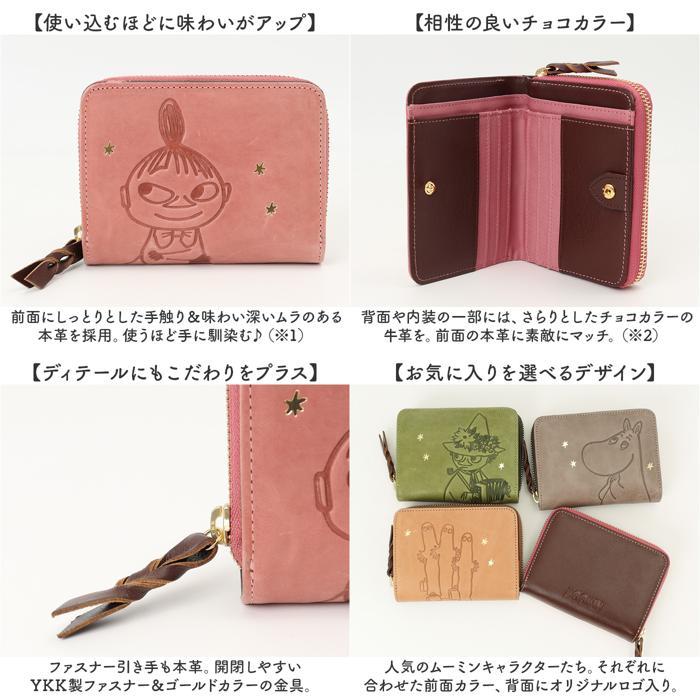 ☆ スナフキン/グリーン MOOMIN ムーミン 二つ折り財布 折り財布
