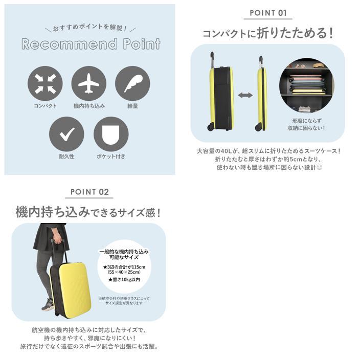 ☆ ローズスモーク ☆ Rollink ローリンク フレックススーツケース 40L Rollink ローリンク スーツケース 40L フレックス キャリーケース_6