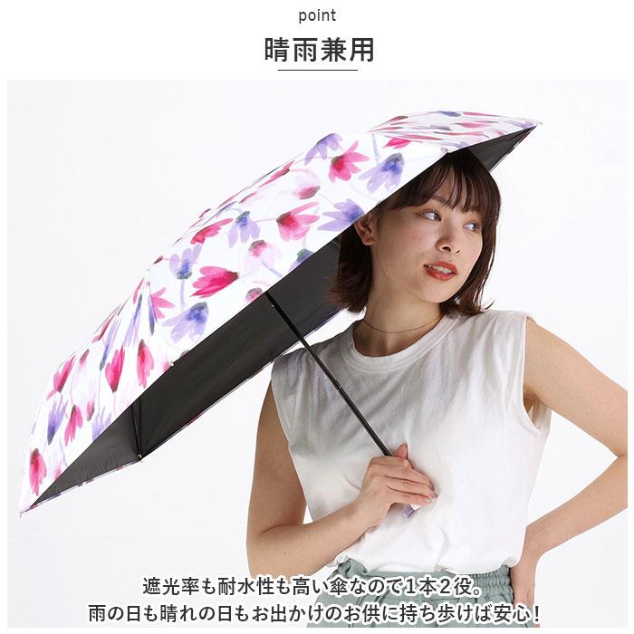☆ フリルブラック SLENDER MINI PARASOL 遮光 遮熱 50cm 晴雨