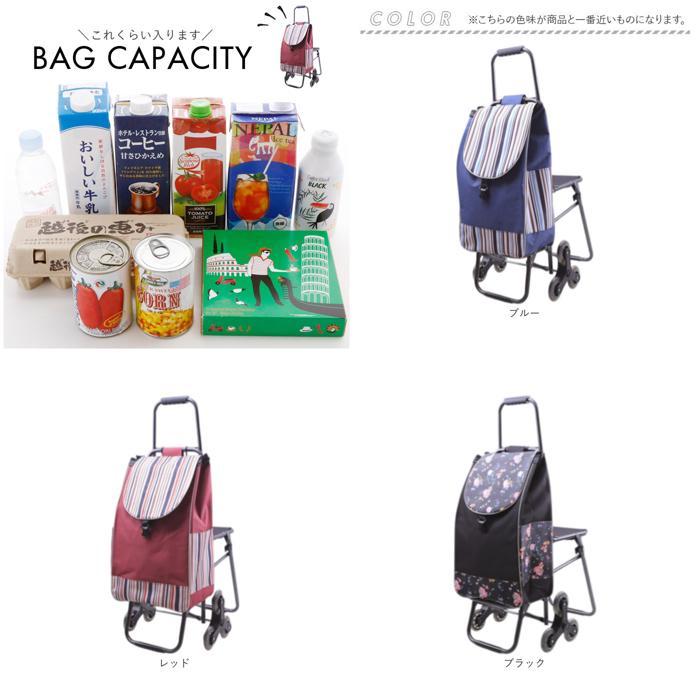 値下げ⭐︎新品未使用ショッピングカート椅子付 ☆ レッド ショッピングカート 椅子付きカート 椅子付き 椅子になる