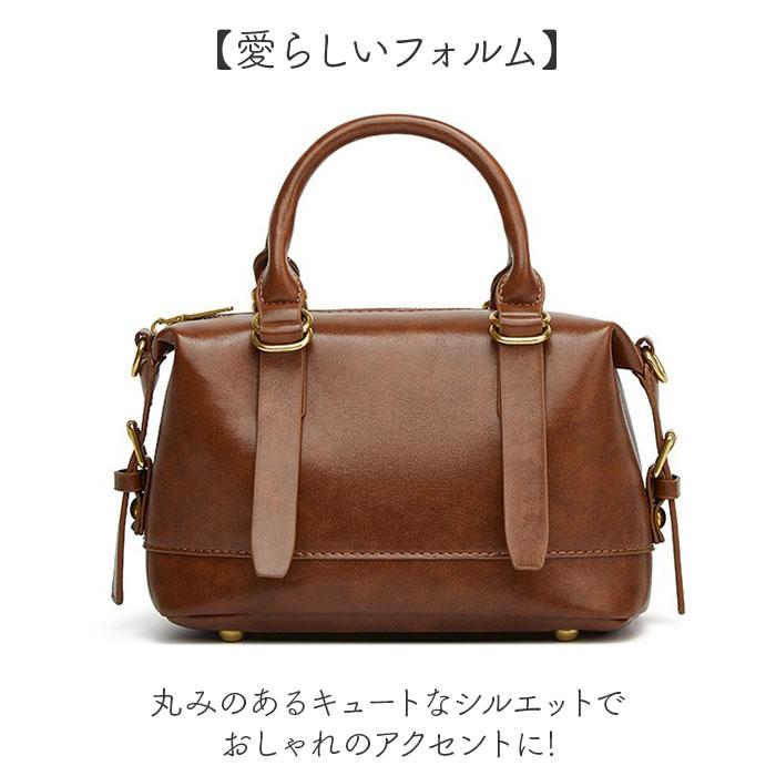 ☆ ブラウン ハンドバッグ ショルダーバッグ 軽量 レディース 大容量